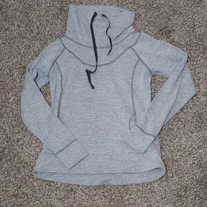 Kuhl Cowl Neck Sweatshirt Heather Grey Pullover Women's Size Small